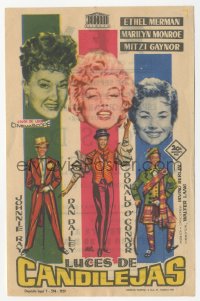 5g0227 THERE'S NO BUSINESS LIKE SHOW BUSINESS Spanish herald 1959 Jano art of Marilyn Monroe & cast!