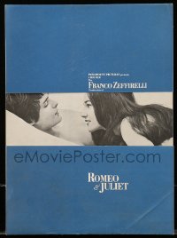 5g0269 ROMEO & JULIET promo brochure 1969 Zeffirelli's version of Shakespeare's play, different!