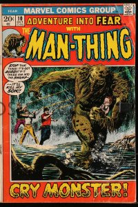 5g0446 FEAR #10 comic book October 1972 Marvel Comics, The Man-Thing, Cry Monster!