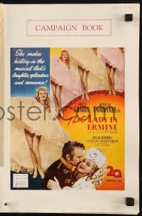 5g1067 THAT LADY IN ERMINE English pressbook 1948 Betty Grable & Douglas Fairbanks Jr., rare!