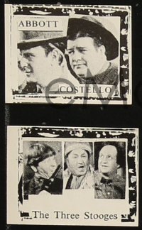 5g0027 PICTURE STAMPS group of 13 stamps 1960 Dracula, Frankenstein, Laurel & Hardy & more!