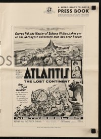 5g0650 ATLANTIS THE LOST CONTINENT pressbook 1961 George Pal sci-fi, cool fantasy art by Joseph Smith!