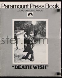 5g0714 DEATH WISH pressbook 1974 vigilante Charles Bronson is the judge, jury, and executioner!