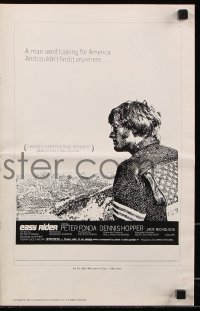 5g0727 EASY RIDER pressbook 1969 Peter Fonda, Nicholson, biker classic directed by Dennis Hopper!