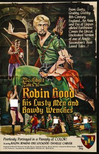 5g0735 EROTIC ADVENTURES OF ROBIN HOOD pressbook 1969 Uschi Digard, art of lusty men & bawdy wenches!