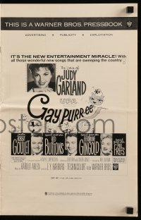 5g0756 GAY PURR-EE pressbook 1962 Judy Garland, Robert Goulet, Red Buttons, cartoon cats!