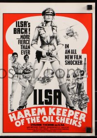 5g0789 ILSA HAREM KEEPER OF THE OIL SHEIKS Canadian pressbook 1976 Dyanne Thorne returns as Ilsa!