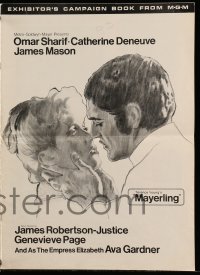 5g0848 MAYERLING pressbook 1969 no woman could satisfy Omar Sharif until Catherine Deneuve!