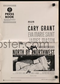 5g0868 NORTH BY NORTHWEST pressbook 1959 Alfred Hitchcock classic with Cary Grant & Eva Marie Saint!