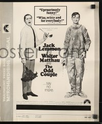 5g0871 ODD COUPLE pressbook 1968 best friends Walter Matthau & Jack Lemmon, McGinnis art!