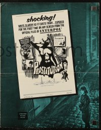 5g0898 PROSTITUTION pressbook 1965 shameful story of worldwide white slavery as it exists today!