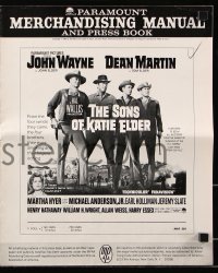 5g0949 SONS OF KATIE ELDER pressbook 1965 John Wayne, Dean Martin, Martha Hyer & more!