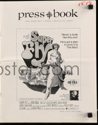 5g0960 SUPER FLY pressbook 1972 bad dude Ron O'Neal has a plan to stick it to The Man!