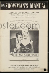 5g0979 THAT TOUCH OF MINK 6pg pressbook 1962 Cary Grant & Doris Day, special condensed edition!