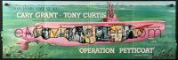 5g0114 OPERATION PETTICOAT trade ad 1959 Cary Grant, Tony Curtis, unfolds to a 12x37 poster!