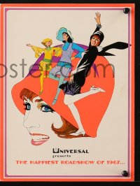 5g0273 THOROUGHLY MODERN MILLIE promo brochure 1967 Bob Peak art of singing & dancing Julie Andrews!