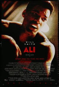5h0788 ALI advance DS 1sh 2001 Will Smith as heavyweight champion boxer Muhammad Ali, Michael Mann