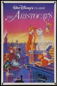 5h0798 ARISTOCATS 1sh R1987 Walt Disney feline jazz musical cartoon, great colorful art!