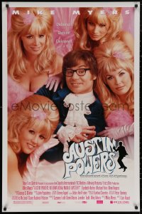 5h0800 AUSTIN POWERS: INT'L MAN OF MYSTERY style B DS 1sh 1997 spy Mike Myers & sexy fembots!