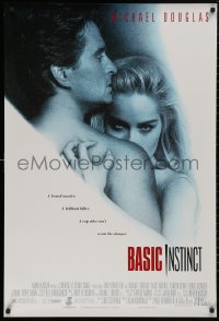 5h0807 BASIC INSTINCT DS 1sh 1992 Paul Verhoeven directed, Michael Douglas & sexy Sharon Stone!