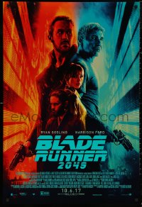 5h0830 BLADE RUNNER 2049 advance DS 1sh 2017 great montage image with Harrison Ford & Ryan Gosling!
