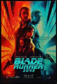 5h0831 BLADE RUNNER 2049 teaser DS 1sh 2017 great montage image with Harrison Ford & Ryan Gosling!