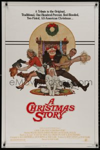 5h0853 CHRISTMAS STORY NSS style 1sh 1983 best classic Christmas movie, art by Robert Tanenbaum!