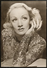 5h0594 MARLENE DIETRICH 26x38 German commercial poster 1990s great close-up portrait in sequins!