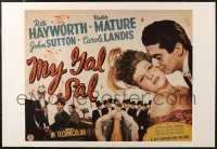 5h0597 MY GAL SAL 26x38 commercial poster 1980s great images of Rita Hayworth + Victor Mature!