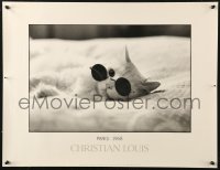 5h0598 PARIS 1968 20x26 French commercial poster 1986 Louis photograph of a cat wearing glasses!
