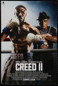 5h0866 CREED II int'l advance DS 1sh 2018 different image of Stallone as Rocky Balboa, boxer Jordan!
