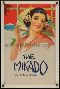 5h0360 MIKADO stage play English double crown 1930s Gilbert & Sullivan opera, art of pretty woman!