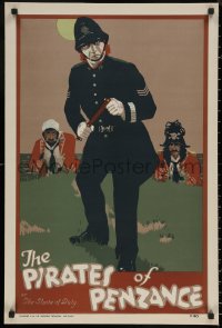 5h0363 PIRATES OF PENZANCE stage play English double crown 1920 Gilbert & Sullivan opera, police!