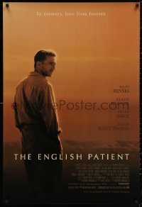5h0890 ENGLISH PATIENT 1sh 1997 Ralph Fiennes, in memory, love lives forever, Best Picture Winner!