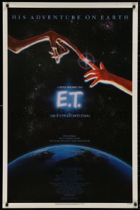 5h0885 E.T. THE EXTRA TERRESTRIAL studio style 1sh 1982 Steven Spielberg classic, John Alvin art!