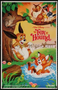 5h0903 FOX & THE HOUND 1sh R1988 two friends who didn't know they were supposed to be enemies!