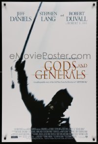 5h0912 GODS & GENERALS int'l DS 1sh 2003 Jeff Daniels, Stephen Lang, George Allen, Robert Duvall!