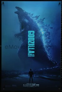 5h0914 GODZILLA: KING OF THE MONSTERS teaser DS 1sh 2019 great full-length image of the creature!