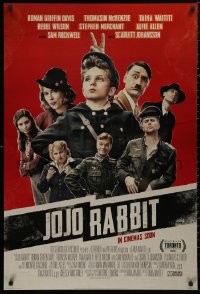 5h0958 JOJO RABBIT style B int'l advance DS 1sh 2019 David in the title role, Waititi as Hitler!