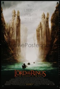 5h0988 LORD OF THE RINGS: THE FELLOWSHIP OF THE RING advance DS 1sh 2001 J.R.R. Tolkien, Argonath!