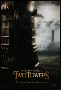 5h0993 LORD OF THE RINGS: THE TWO TOWERS teaser DS 1sh 2002 Peter Jackson & J.R.R. Tolkien epic!