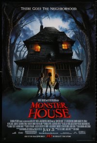 5h1013 MONSTER HOUSE advance DS 1sh 2006 there goes the neighborhood, see it in 3-D!