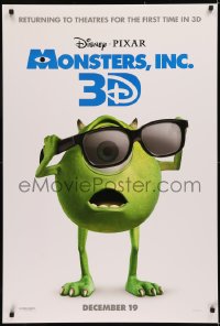 5h1014 MONSTERS, INC. advance DS 1sh R2012 Disney & Pixar computer animated CGI cartoon!