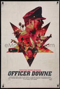 5h1029 OFFICER DOWNE 1sh 2016 Kim Coates in title role is protecting, serving, ass kicking!