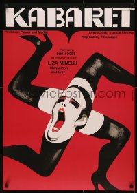 5h0298 CABARET commercial Polish 23x33 2018 Gorka art of Joel Grey in leg Swastika in Nazi Germany!