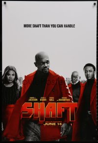 5h1096 SHAFT teaser DS 1sh 2019 Samuel L. Jackson in the title role, he's more than you can handle!