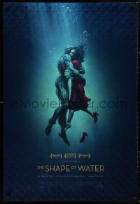 5h1097 SHAPE OF WATER style B int'l DS 1sh 2017 Guillermo del Toro, Doug Jones as the Amphibian Man!