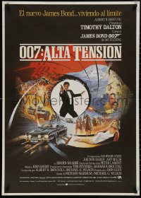 5h0141 LIVING DAYLIGHTS Spanish 1987 Timothy Dalton as the most dangerous James Bond ever!