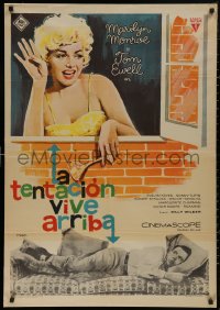 5h0154 SEVEN YEAR ITCH Spanish 1963 Billy Wilder, different Mac art of sexy Marilyn Monroe!