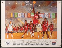 5h0656 1996 SUMMER OLYMPICS 22x28 special poster 1996 the Olympic basketball champions by Forbes!